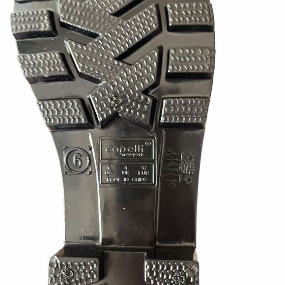 CAPELLI Womens Black Glitter Mid Calf Weatherproof Wellies Rain Boots US 6 - Picture 10 of 10